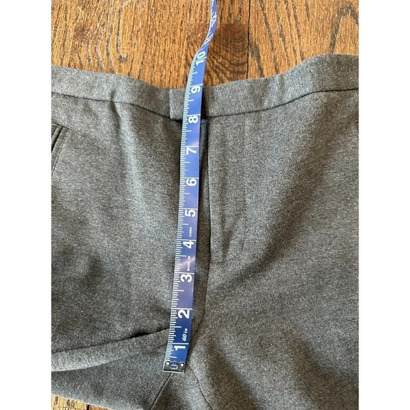 ATM Anthony Thomas Melillo Ponte Slim Pants Sz 4 Gray Mid Rise Cuffed M0348 - Picture 14 of 15